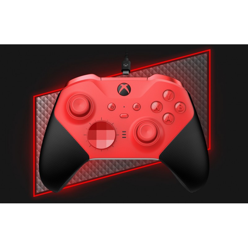 Microsoft Xbox Elite Series 2 - Core Noir, Rouge Bluetooth USB Manette de jeu Analogique Numérique Xbox Series S, Xbox Series