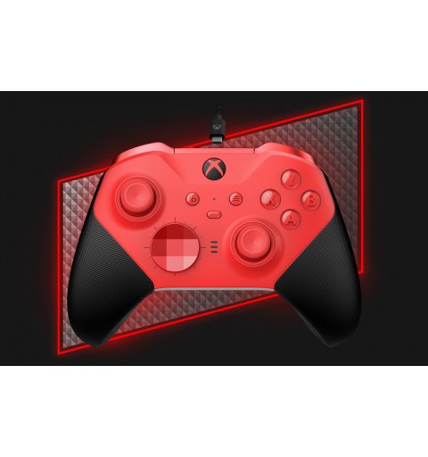 Microsoft Xbox Elite Series 2 - Core Black, Red Bluetooth USB Gamepad Analogue Digital Xbox Series S, Xbox Series X, PC, Xbox