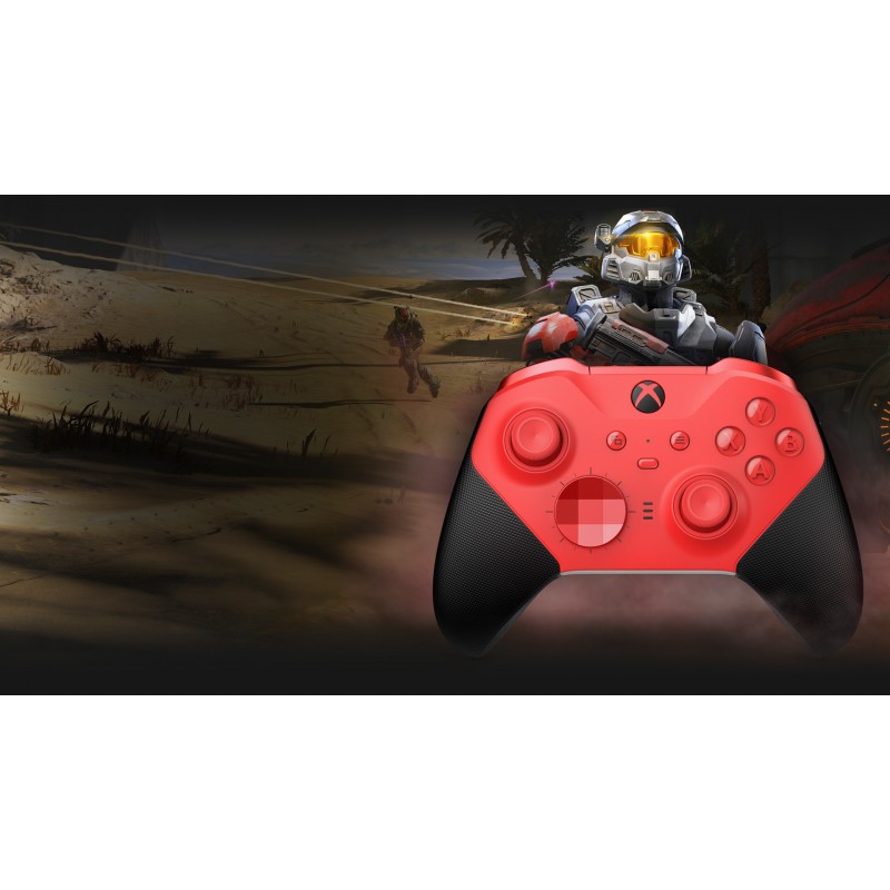 Microsoft Xbox Elite Series 2 - Core Nero, Rosso Bluetooth USB Gamepad Analogico Digitale Xbox Series S, Xbox Series X, PC,