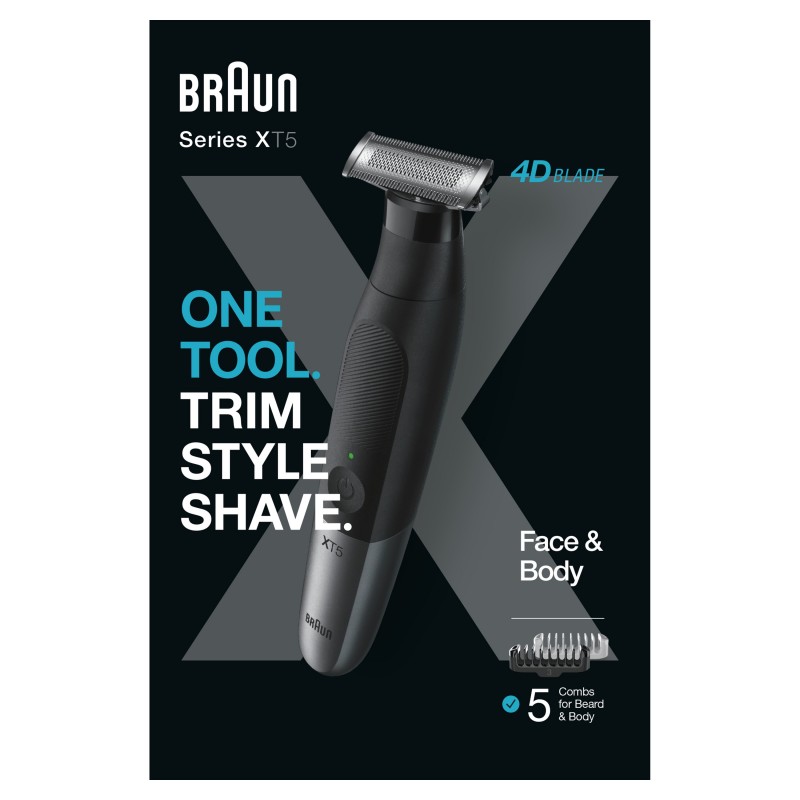 Braun XT5100 Schwarz, Grau