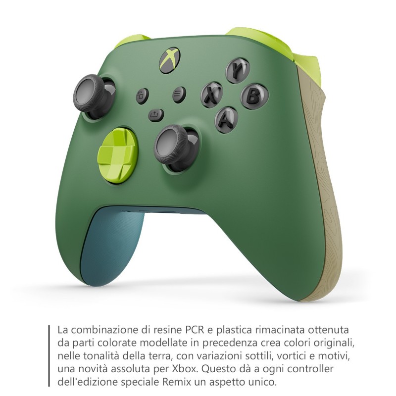 Microsoft Xbox Remix Special Edition Grün Bluetooth USB Gamepad Analog Digital Android, PC, Xbox One, Xbox Series S, Xbox