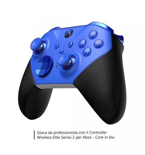 Microsoft Xbox Elite Series 2 - Core Noir, Bleu Bluetooth USB Manette de jeu Analogique Numérique PC, Xbox One, Xbox One S,