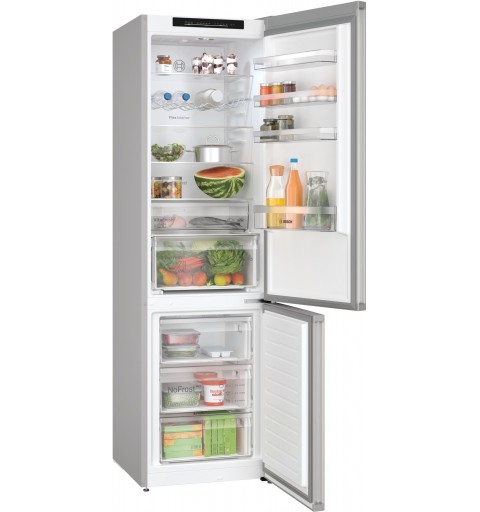 Bosch Serie 4 KGN392LCF fridge-freezer Freestanding 363 L C Stainless steel