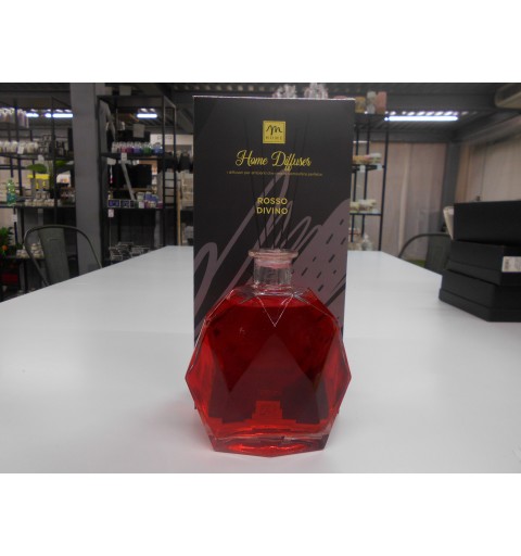 Mercury SRL 24646 difusor de aroma Botella de fragancia Vidrio Rojo, Transparente