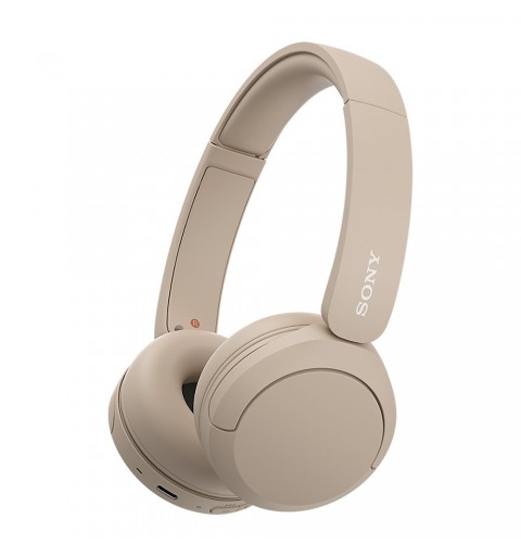 Sony WH-CH520 Auriculares Inalámbrico Diadema Llamadas Música USB Tipo C Bluetooth Base de carga Crema de color