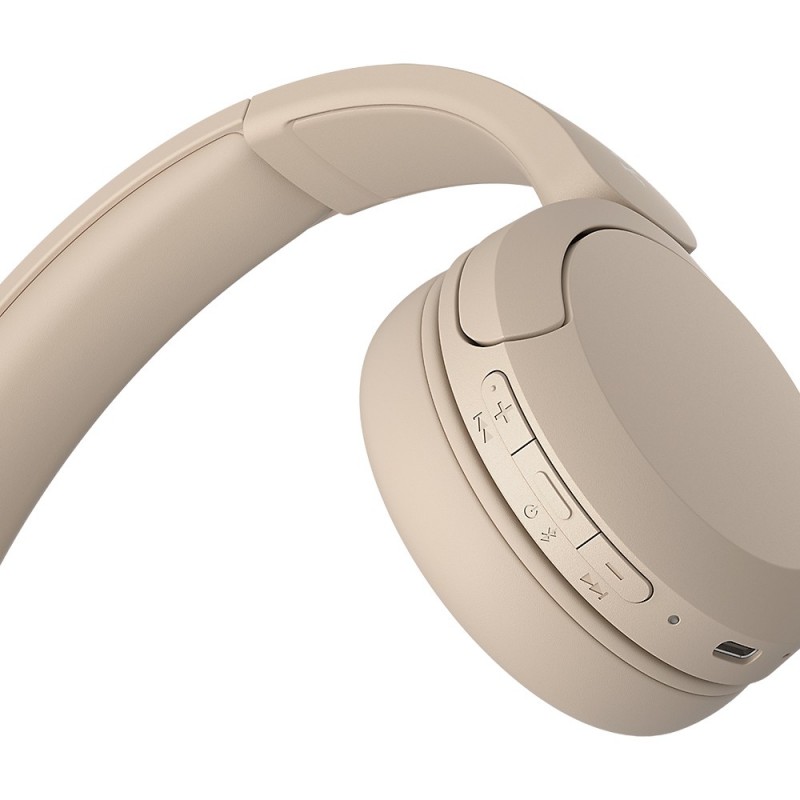 Sony WH-CH520 Auriculares Inalámbrico Diadema Llamadas Música USB Tipo C Bluetooth Base de carga Crema de color