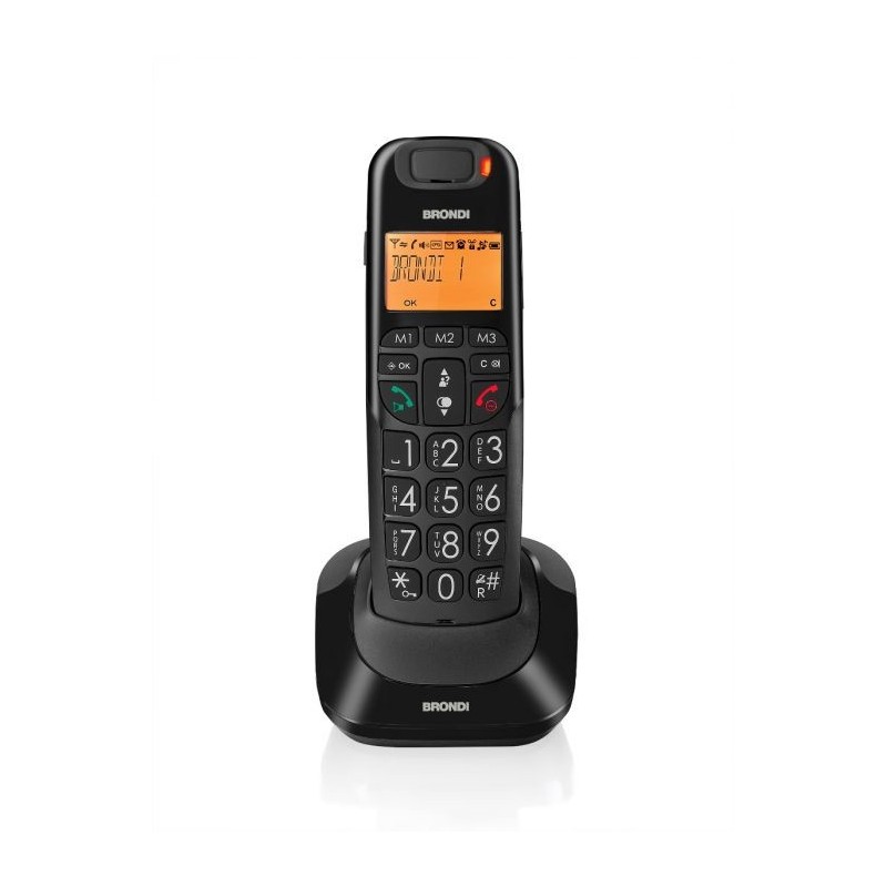 Brondi Bravo Bright DECT telephone Caller ID Black