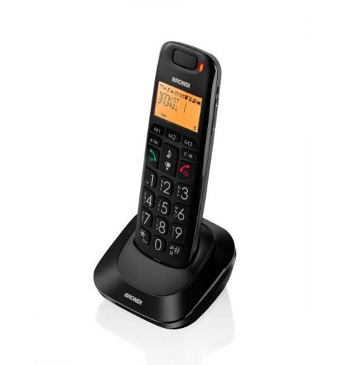 Brondi Bravo Bright Téléphone DECT Identification de l'appelant Noir