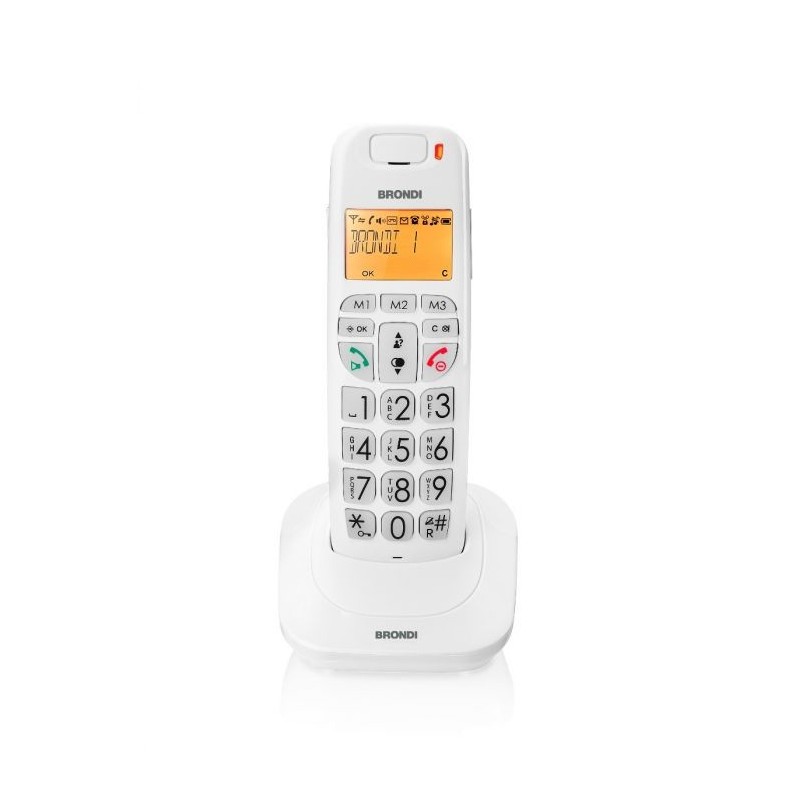 Brondi Bravo Bright Teléfono DECT Identificador de llamadas Blanco