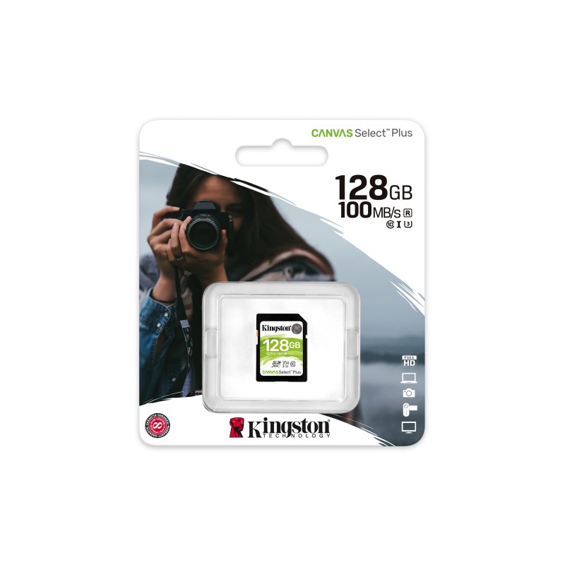 Kingston Technology Canvas Select Plus 128 GB SDXC UHS-I Class 10