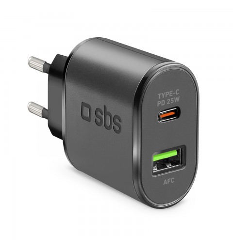 SBS TETRPD25W mobile device charger Black Indoor