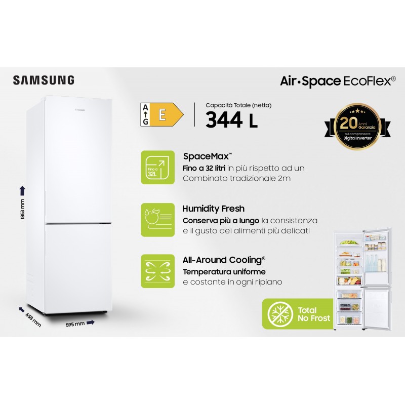 Samsung RB33B610EWW fridge-freezer Freestanding F White