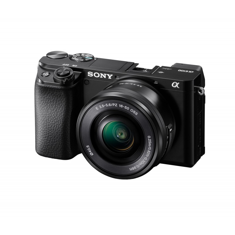 Sony α 6100 + 16-50mm MILC 24,2 MP CMOS 6000 x 40000 Pixeles Negro