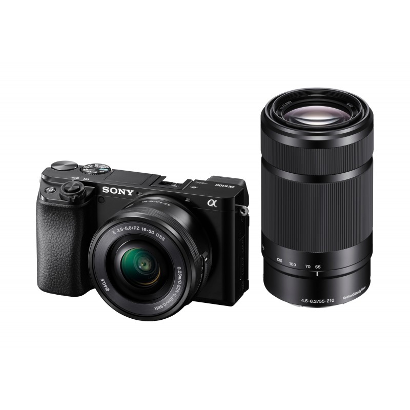 Sony α 6100 + 16-50mm MILC 24,2 MP CMOS 6000 x 40000 Pixeles Negro