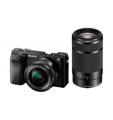 Sony α 6100 + 16-50mm MILC 24,2 MP CMOS 6000 x 40000 Pixel Schwarz