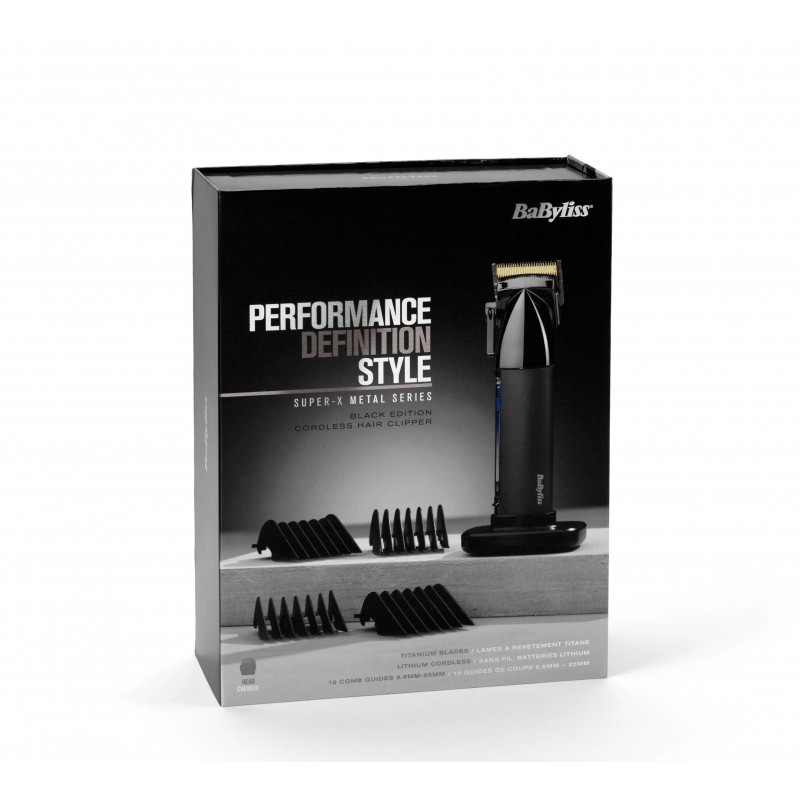 BaByliss E991E hair trimmers clipper Black, Chrome