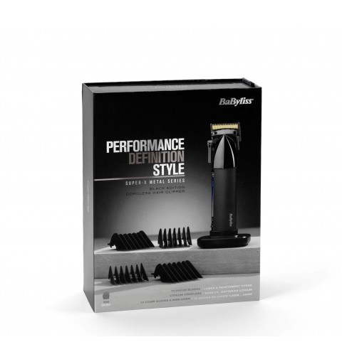 BaByliss E991E hair trimmers clipper Black, Chrome