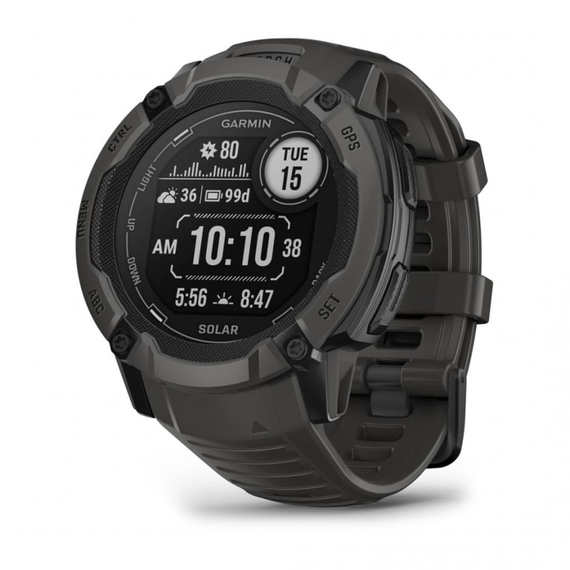 Garmin Instinct 2X Solar 2,79 cm (1.1") MIP 50 mm Grafito GPS (satélite)