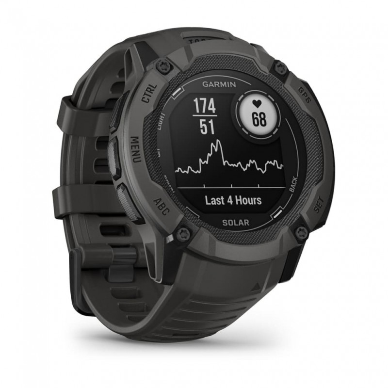 Garmin Instinct 2X Solar 2,79 cm (1.1") MIP 50 mm Grafito GPS (satélite)