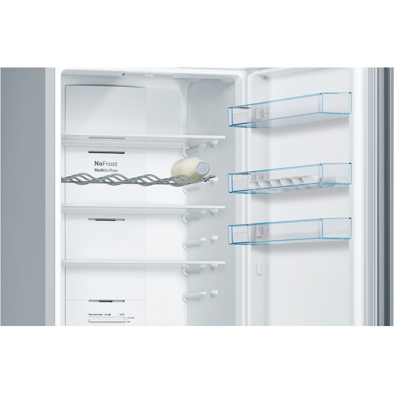 Bosch Serie 4 KGN392LDC fridge-freezer Freestanding 368 L D Stainless steel