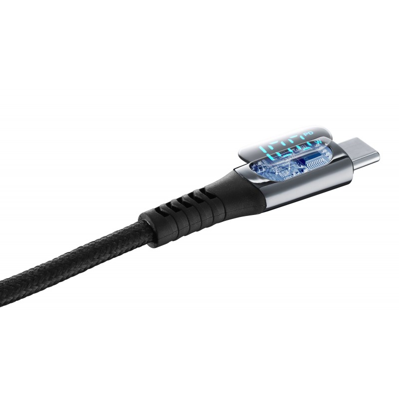 Cellularline Display Cable USB Kabel 2 m USB C Schwarz