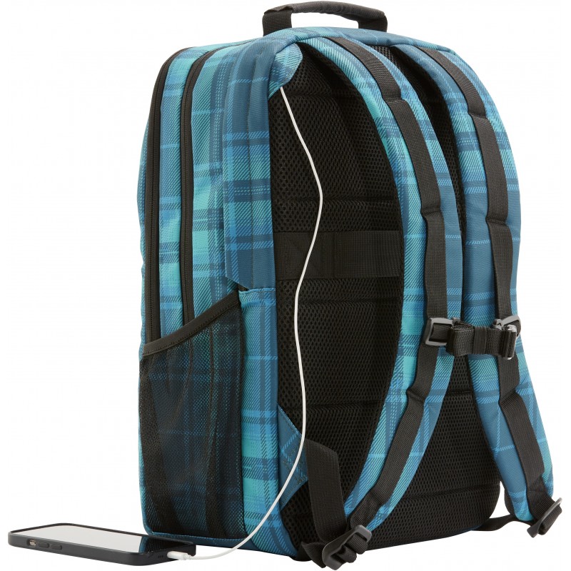 HP Campus XL Tartan Plaid Backpack