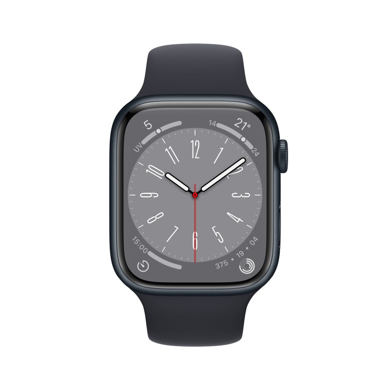 Apple Watch Series 8 OLED 41 mm Black GPS (satellite)