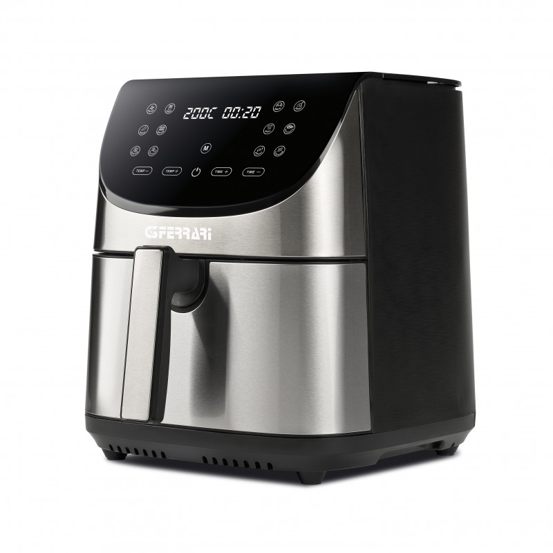 G3 Ferrari FRIGGISANO XXL Single 8 L Stand-alone 1700 W Hot air fryer Black, Stainless steel