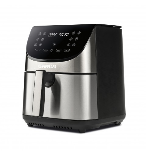 G3 Ferrari FRIGGISANO XXL Single 8 L Stand-alone 1700 W Hot air fryer Black, Stainless steel