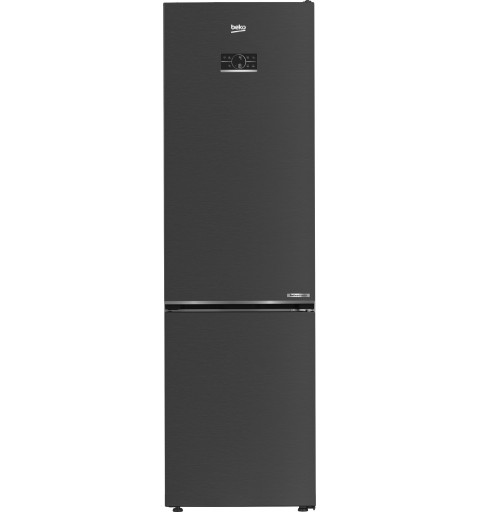 Beko B7RCNE407HXBR réfrigérateur-congélateur Pose libre 355 L B Noir, Acier inoxydable