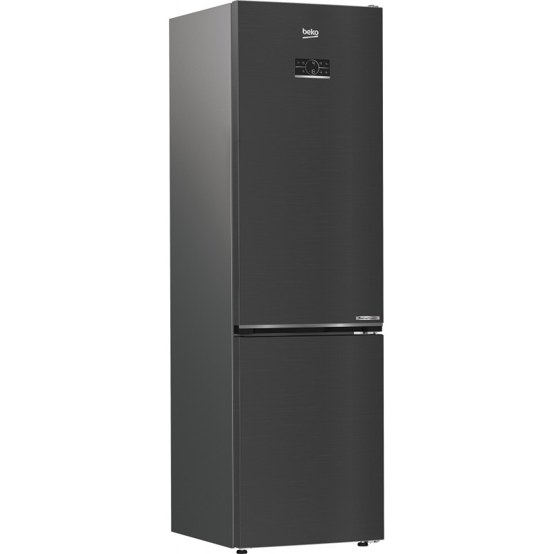 Beko B7RCNE407HXBR réfrigérateur-congélateur Pose libre 355 L B Noir, Acier inoxydable