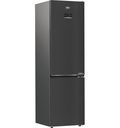 Beko B7RCNE407HXBR réfrigérateur-congélateur Pose libre 355 L B Noir, Acier inoxydable