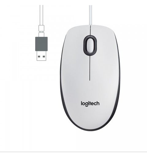 Logitech M100 ratón Ambidextro USB tipo A Óptico 1000 DPI