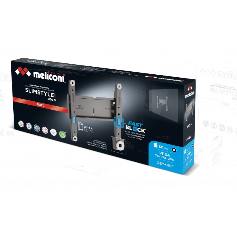 Meliconi 480986 support pour téléviseur 114,3 cm (45") Noir