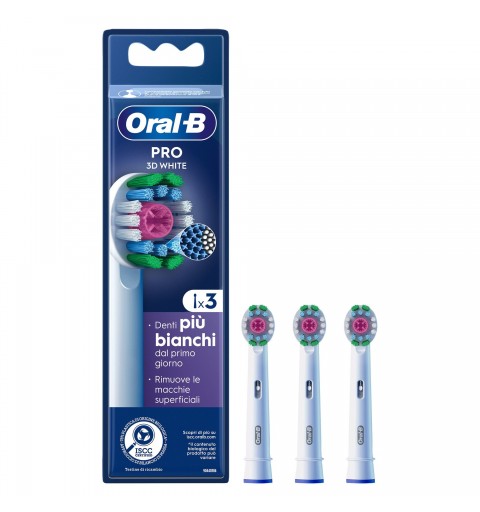 Oral-B Pro 3D White 3 pièce(s) Blanc