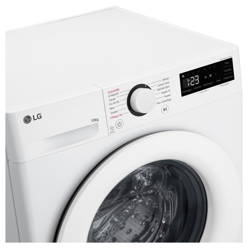 LG F4R3010NSWW machine à laver Charge avant 10 kg 1400 tr min A Blanc