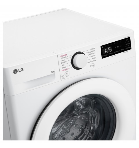 LG F4R3010NSWW machine à laver Charge avant 10 kg 1400 tr min A Blanc