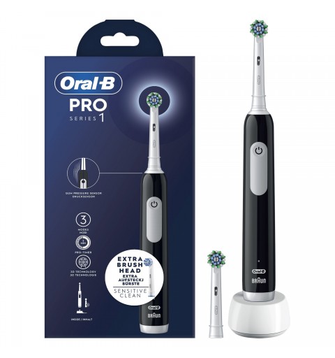 Oral-B Pro Series 1 Adulte Brosse à dents oscillante Noir, Blanc