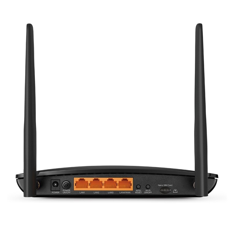 TP-Link Archer MR500 router inalámbrico Gigabit Ethernet Doble banda (2,4 GHz 5 GHz) 4G Negro