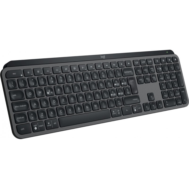 Logitech MX Keys S Tastatur RF Wireless + Bluetooth QWERTY Italienisch Graphit