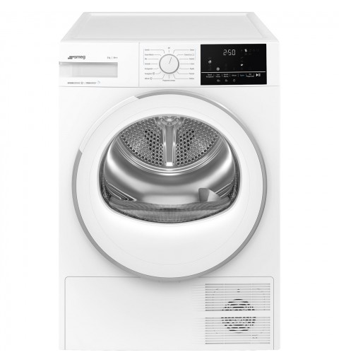 Smeg DN82SE asciugatrice Libera installazione Caricamento frontale 8 kg A++ Bianco