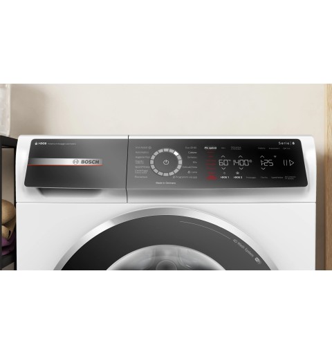 Bosch Serie 8 WGB254A0IT machine à laver Charge avant 10 kg 1400 tr min A Blanc