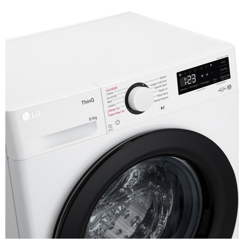 LG F2WV308S6AW lavadora Carga frontal 8,5 kg 1170 RPM A Blanco