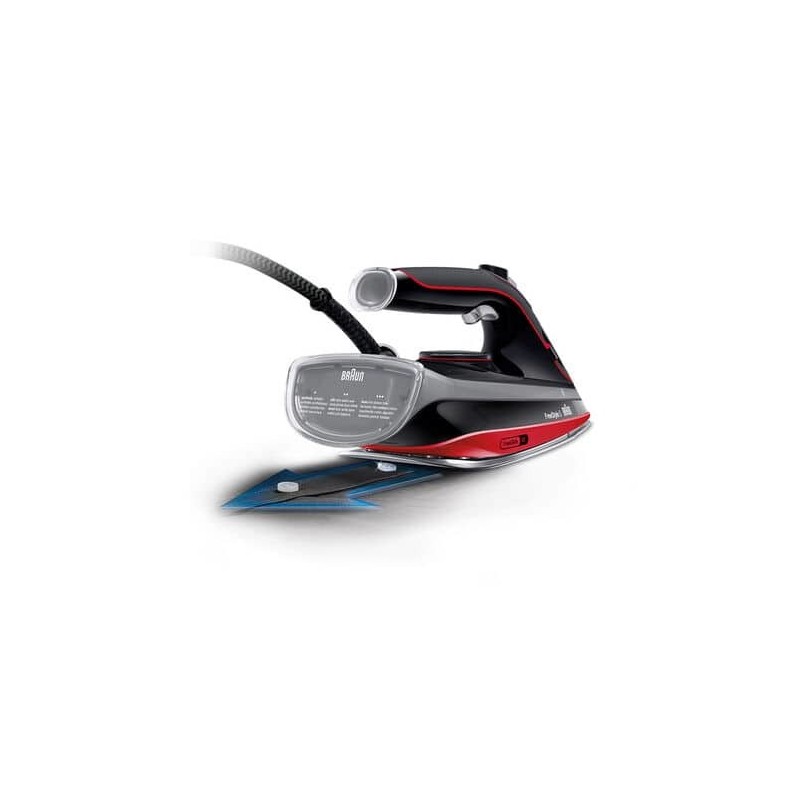 Braun SI 5057 RD Steam iron Ceramic soleplate 2700 W Black, Red