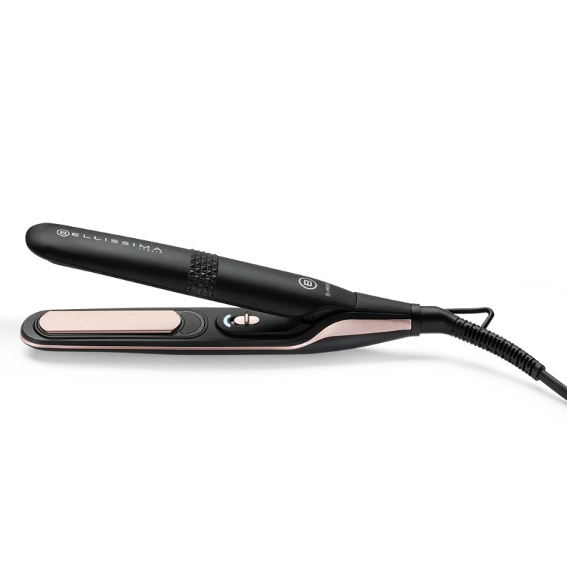 Bellissima B-Mini Plancha de pelo Caliente Negro, Rosa 25 W 1,8 m