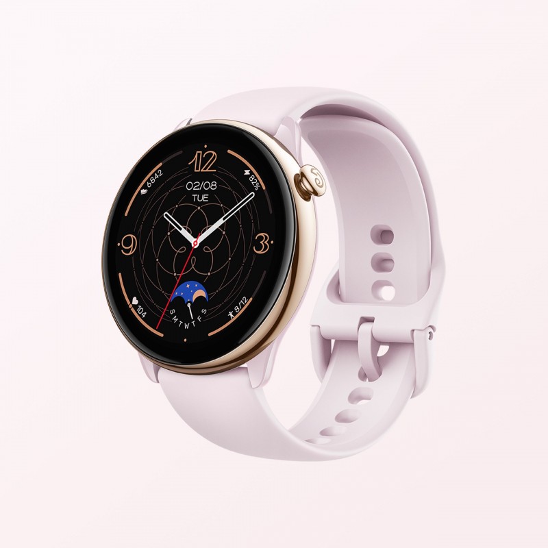 Amazfit GTR Mini 3.25 cm (1.28") AMOLED 42 mm Digital 416 x 416 pixels Touchscreen Gold, Pink GPS (satellite)