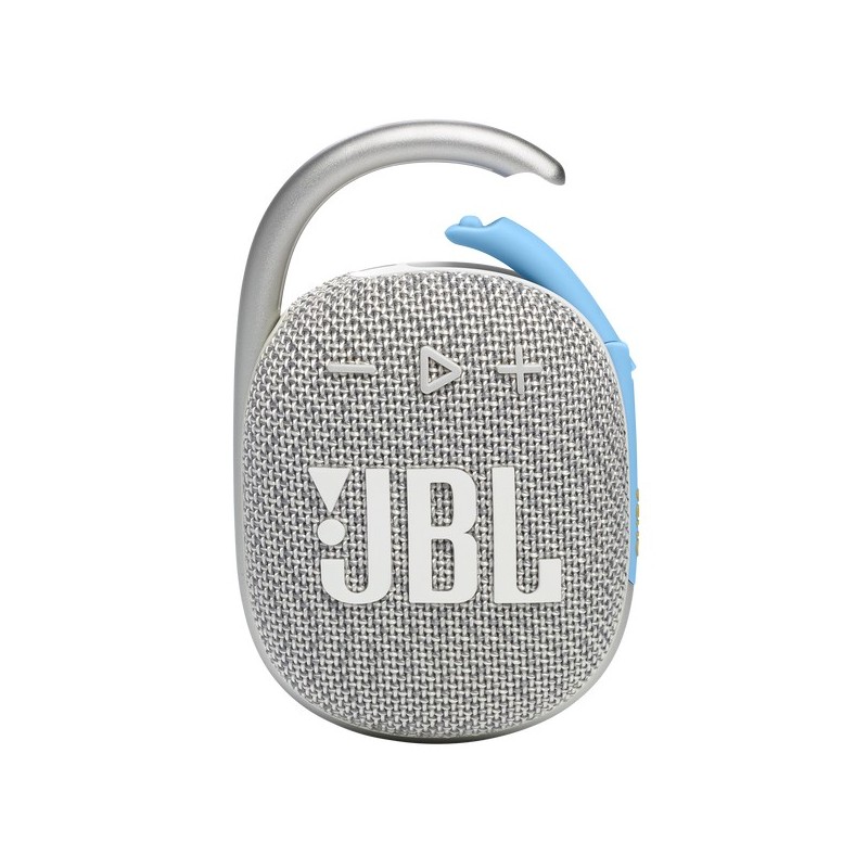 JBL Clip 4 Eco Enceinte portable stéréo Bleu, Blanc 5 W