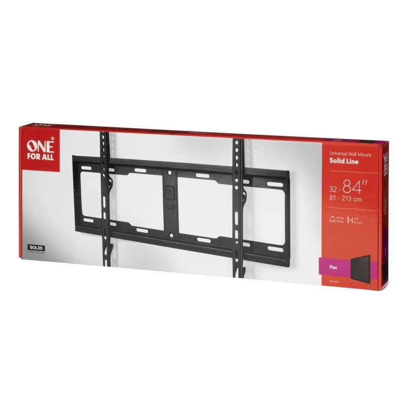 One For All WM4611 soporte para TV 2,13 m (84") Negro