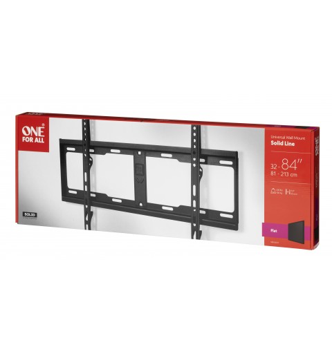 One For All WM4611 soporte para TV 2,13 m (84") Negro