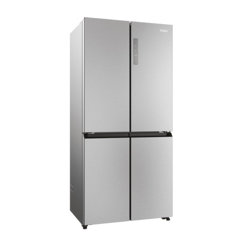 Haier Cube 83 Serie 3 HCR3818ENMM side-by-side refrigerator Freestanding 467 L E Platinum, Stainless steel